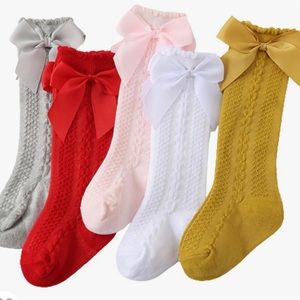 Knee High Socks with Bow